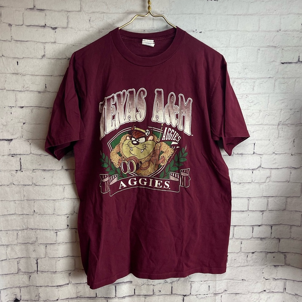 Vintage tshirt velva sheen Texas A&M Aggies Taz tshirt size large